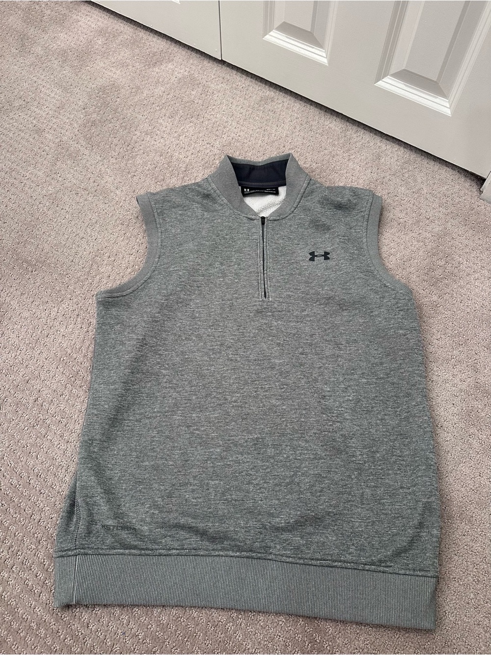 Under Armour ColdGear Storm 1/4 Zip Golf Vest Gray Men’s M